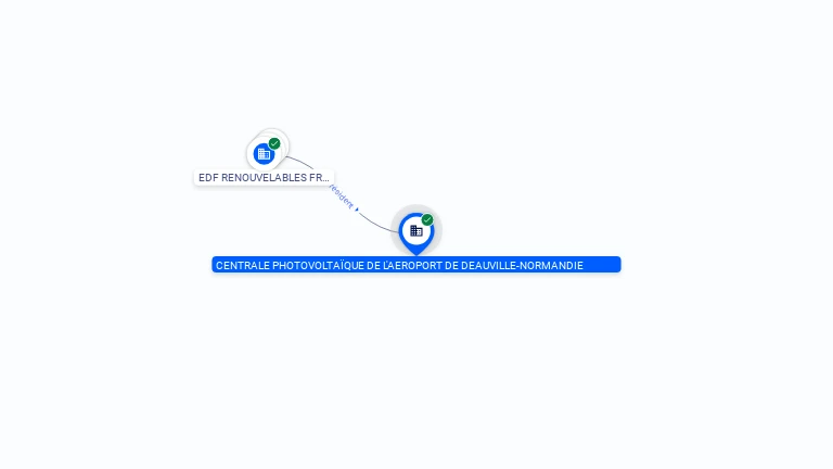Cartographie gratuite CENTRALE PHOTOVOLTAIQUE DE L'AEROPORT DE DEAUVILLE-NORMANDIE - 904627502