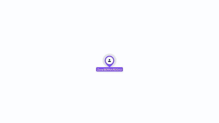Cartographie gratuite de Zora BERNARDEAU