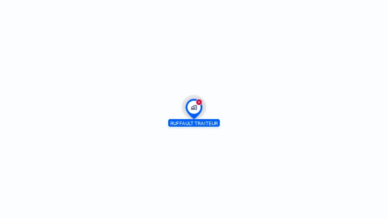 Cartographie gratuite de RUFFAULT TRAITEUR
