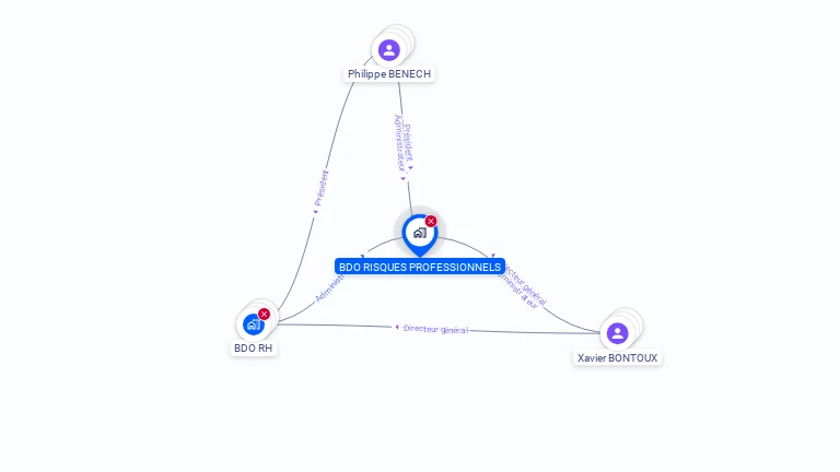 Cartographie gratuite de BDO RISQUES PROFESSIONNELS