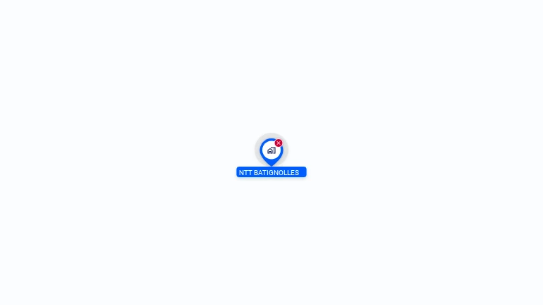 Cartographie gratuite de NTT BATIGNOLLES
