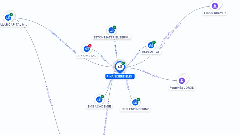 Cartographie gratuite de FINANCIERE BMS