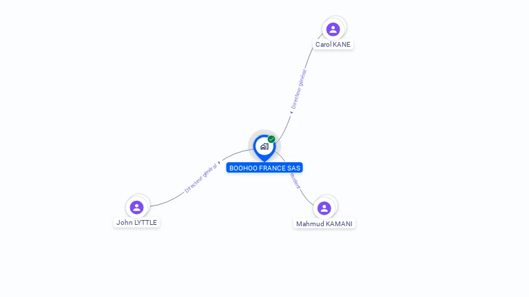 Cartographie gratuite de BOOHOO FRANCE SAS