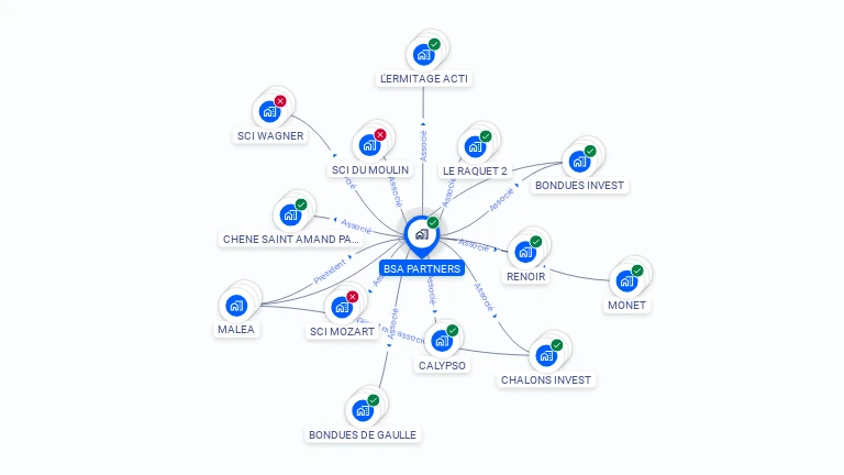 Cartographie gratuite de BSA PARTNERS