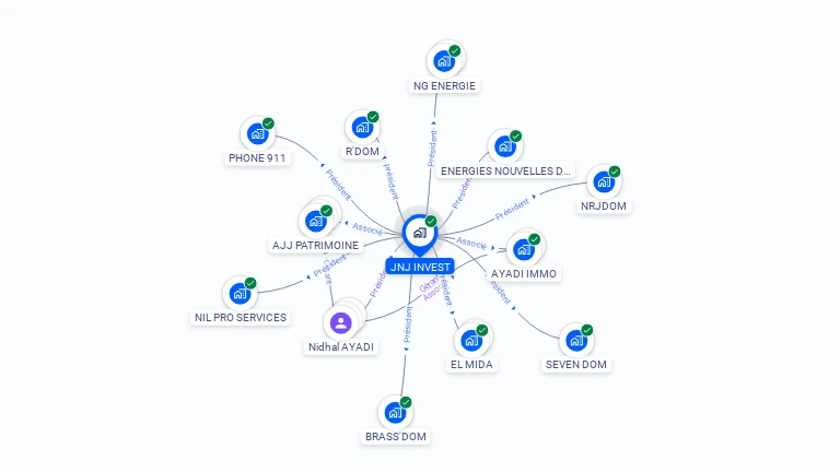 Cartographie gratuite de JNJ INVEST